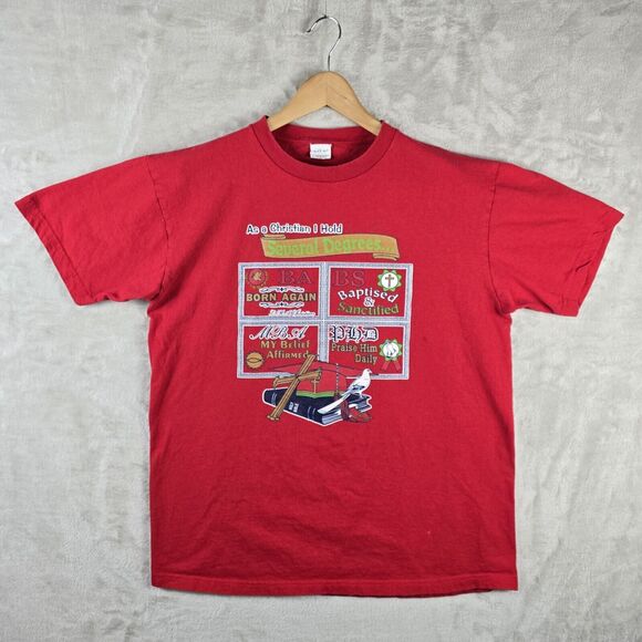 Vintage 90s As A Christian I Hold Several Degrees T Shirt XL Religious Jesus - Picture 2 of 8